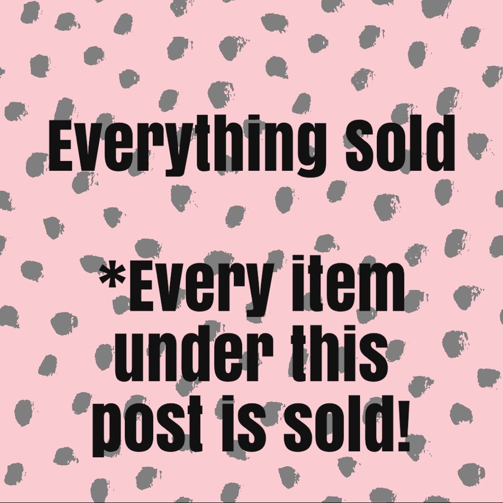 Items below are sold